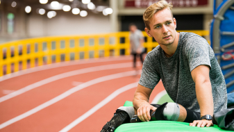 Johannes Floors beim Training