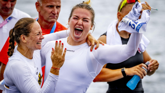 Bronze nach Silber: Hake Dritte im Kajak-Zweier