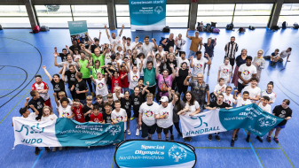 Gruppenbild Special Olympics Training