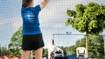 Charlotte Jochmann beim Training