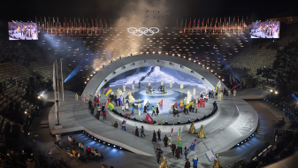 Abschlussfeier Olympische Winterspiele in Mailand Cortina