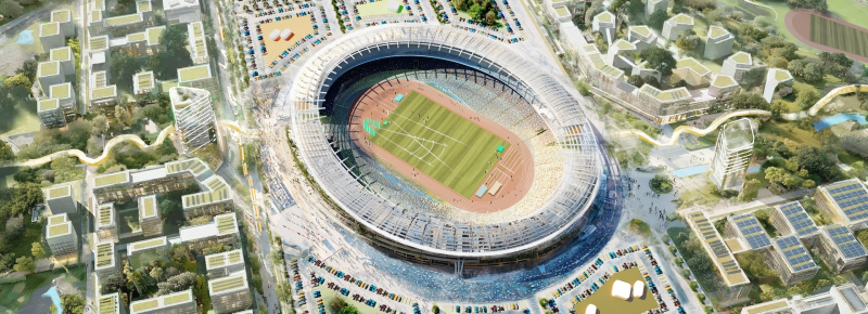 Modulares Stadion in der Übersicht