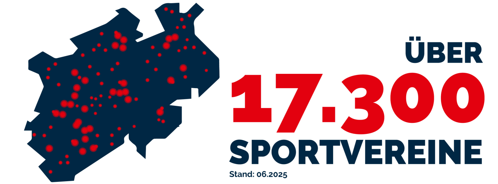 Grafik über 17.300 Sportvereine